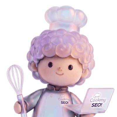 CookmySEO, mascotte mini Nadia Yahyabey Consultante SEO experte en croissance digitale business
