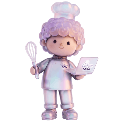 CookmySEO, mascotte mini Nadia Yahyabey Consultante SEO experte en croissance digitale business